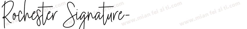 Rochester Signature字体转换
